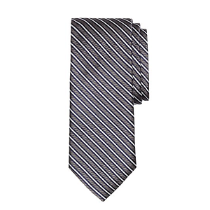 Spilt Stripe Tie - Gray